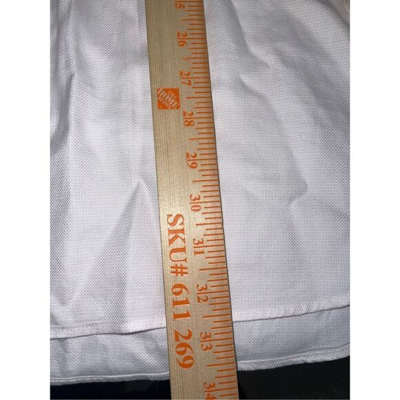 Gitman Bros Shirt Mens 16.5 35 Pink White Collar French Cuffs Cotton USA A1 - Picture 5 of 10